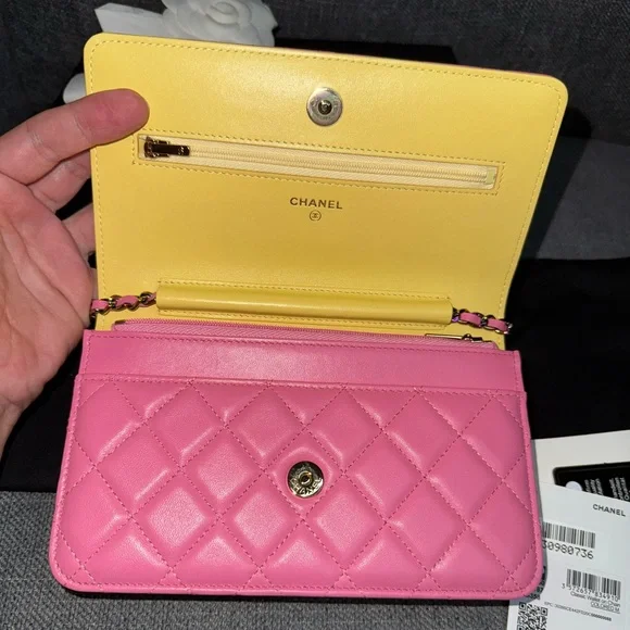 Chanel wallet on chain RAINBOW hardware RARE - Picture 9 of 10